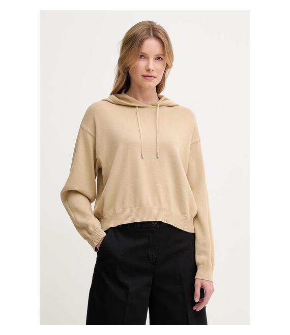 Βαμβακερό πουλόβερ United Colors of Benetton χρώμα: μπεζ, 1294D203T