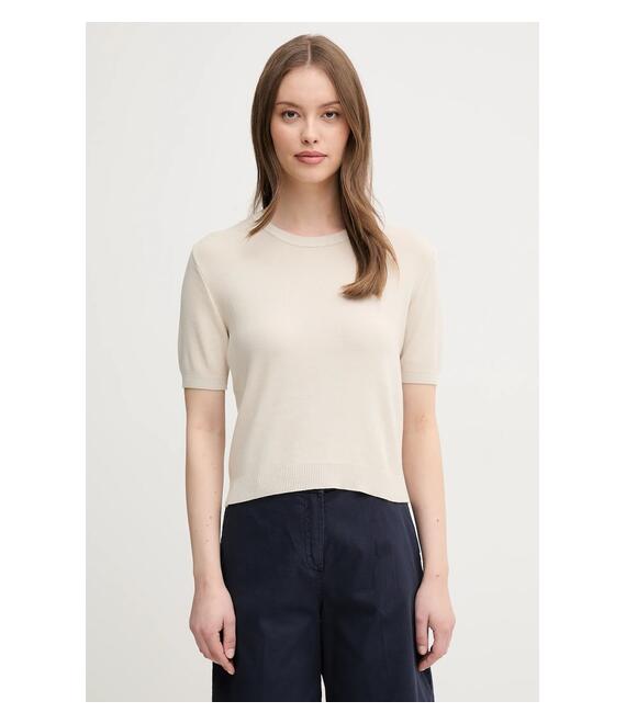 Βαμβακερό πουλόβερ United Colors of Benetton χρώμα: μπεζ, 1091D10D5