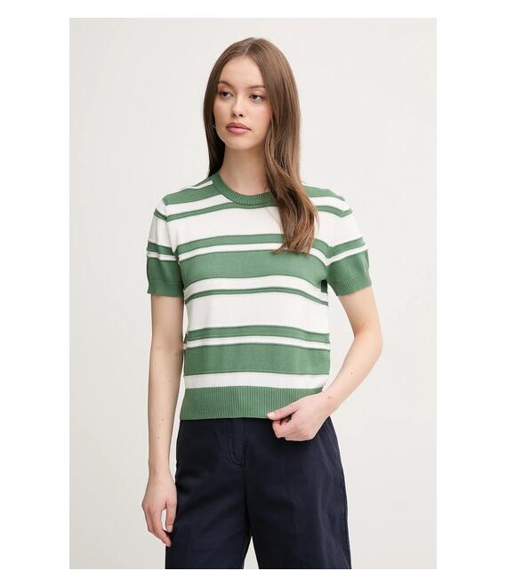 Βαμβακερό πουλόβερ United Colors of Benetton χρώμα: πράσινο, 1294E10D0