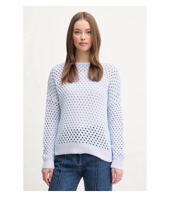 Πουλόβερ United Colors of Benetton χρώμα: μπλε, 1194E10D9