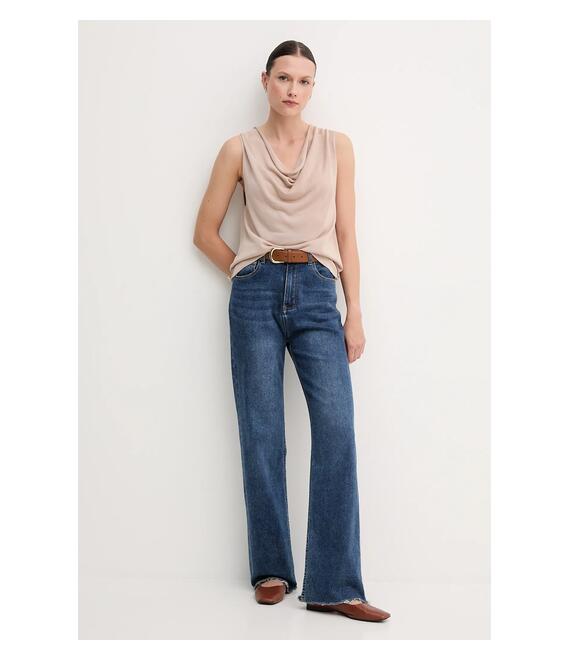Top United Colors of Benetton χρώμα: μπεζ, 123VD10DD