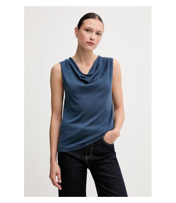 Top United Colors of Benetton χρώμα: μπλε, 123VD10DD