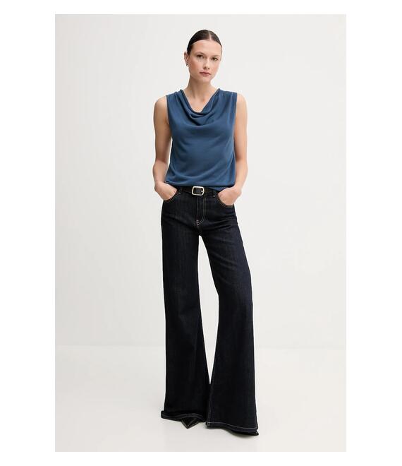 Top United Colors of Benetton χρώμα: μπλε, 123VD10DD