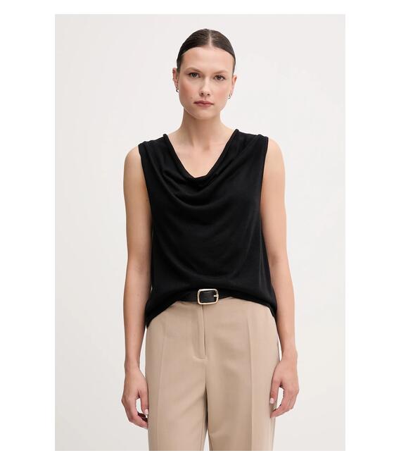Top United Colors of Benetton χρώμα: μαύρο, 123VD10DD