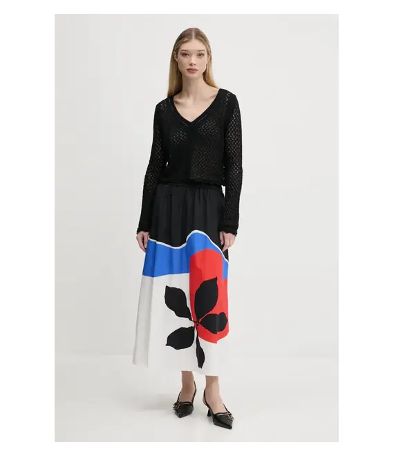 Πουλόβερ Desigual FLAM χρώμα: μαύρο, 25SWJF23