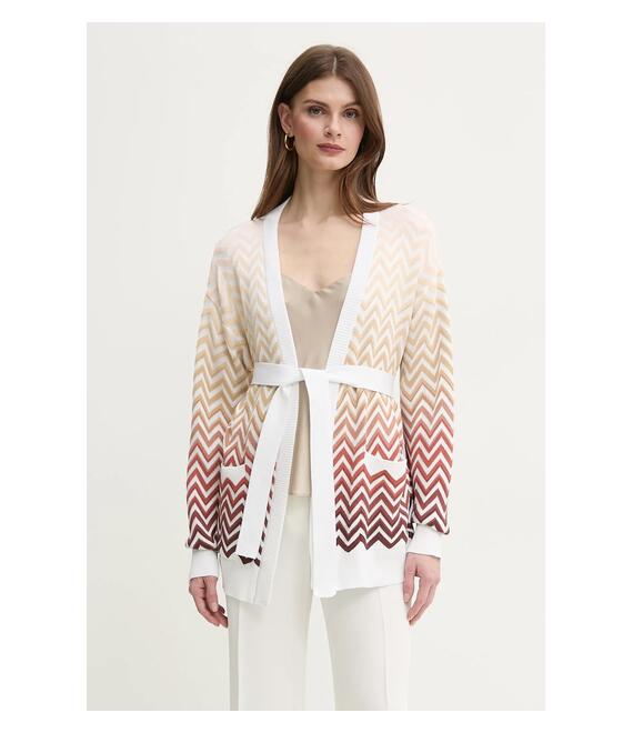 Πλεκτή ζακέτα Missoni χρώμα: άσπρο, DS25SM07.BK044V