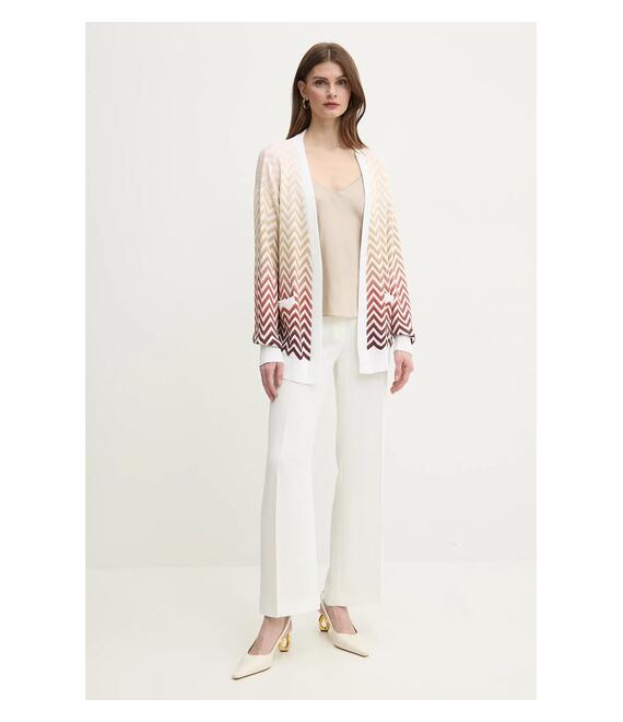 Πλεκτή ζακέτα Missoni χρώμα: άσπρο, DS25SM07.BK044V