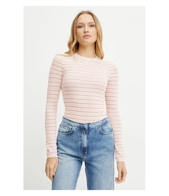 Πουλόβερ Guess KYLA χρώμα: ροζ, W5GR14 Z3MS0