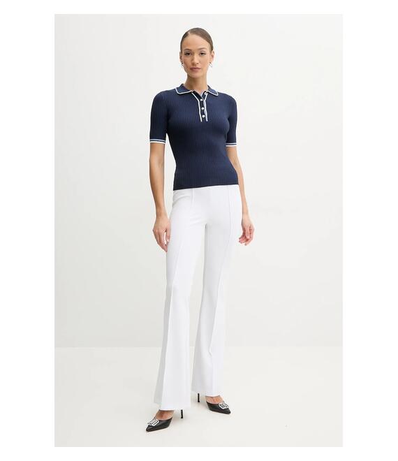 Μπλουζάκι Guess THALIA χρώμα: ναυτικό μπλε, W5GR37 Z3L10