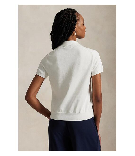 Βαμβακερή ζακέτα Polo Ralph Lauren χρώμα: άσπρο, 211965764