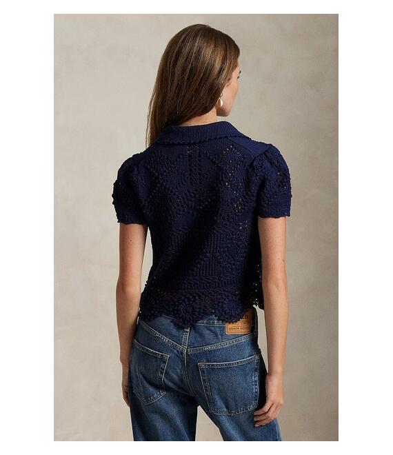 Βαμβακερό πουλόβερ Polo Ralph Lauren γυναικείο, χρώμα: ναυτικό μπλε, 211935329