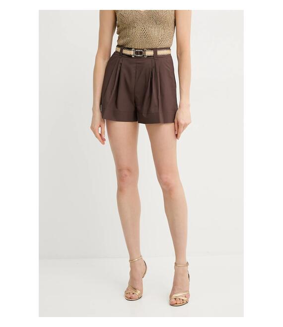 Σορτς Twinset χρώμα: καφέ, 251TT2106