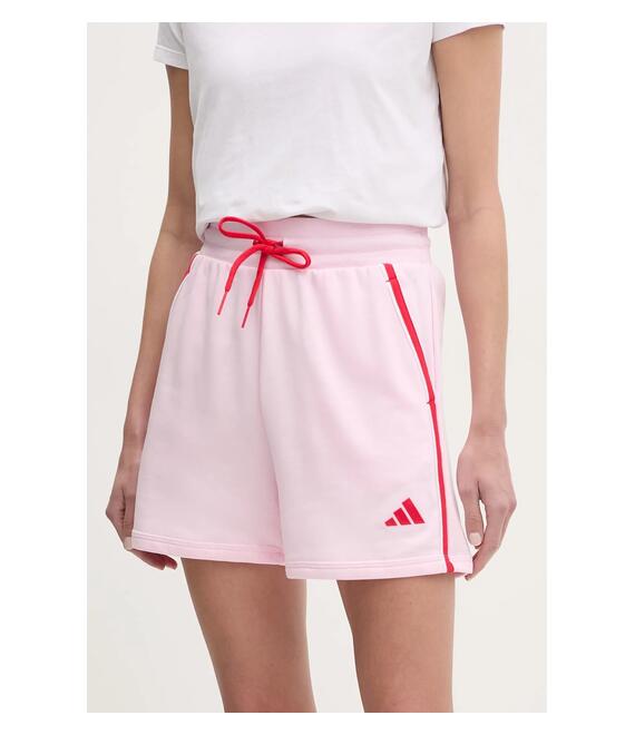 Σορτς adidas W CB Color Pop χρώμα: ροζ, JG6218