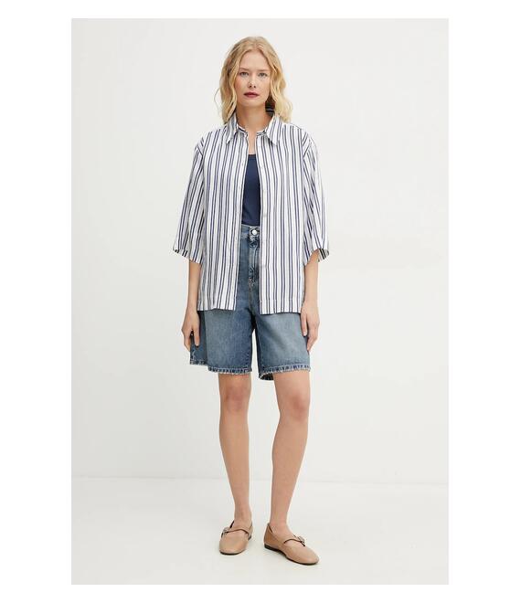 Τζιν σορτς Marella SHORT χρώμα: μπλε, 2513141024200