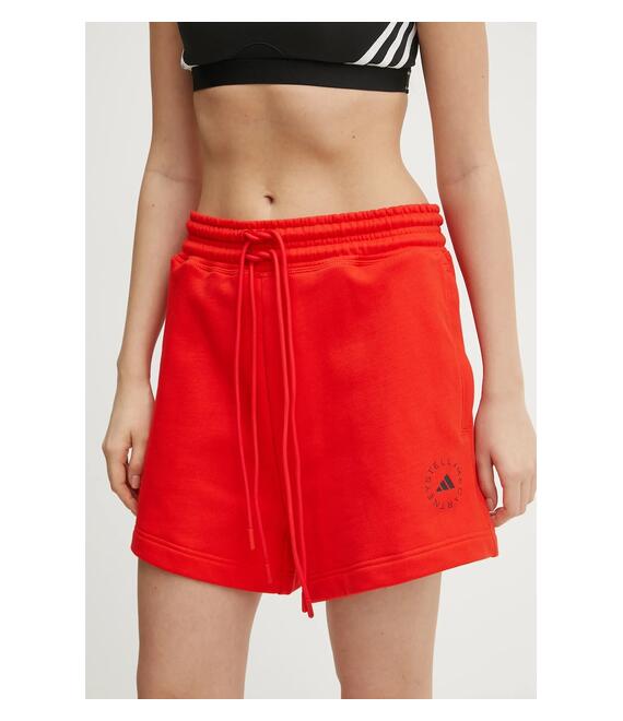Σορτς adidas by Stella McCartney χρώμα: κόκκινο, JD4668