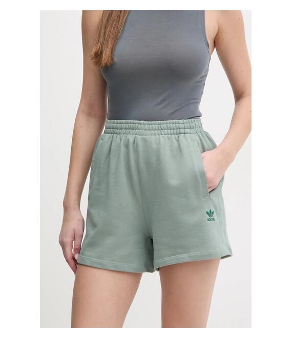 Βαμβακερό σορτσάκι adidas Originals Essential χρώμα: πράσινο, JJ3463
