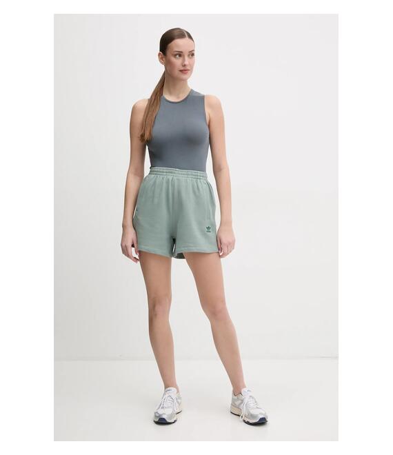 Βαμβακερό σορτσάκι adidas Originals Essential χρώμα: πράσινο, JJ3463