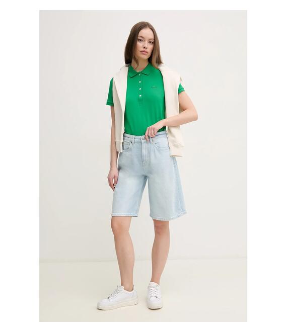 Τζιν σορτς Pepe Jeans BERMUDA SHORT UHW BREEZE χρώμα: μπλε, PL801176