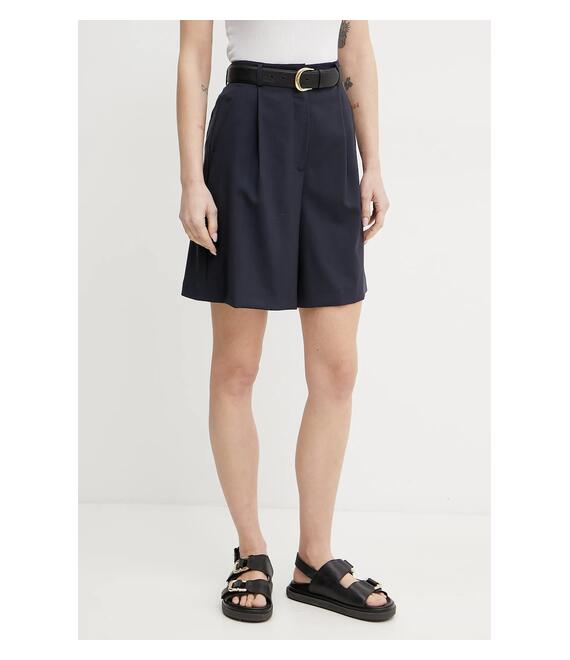 Μάλλινο σορτς Weekend Max Mara χρώμα: ναυτικό μπλε, 2515141011600