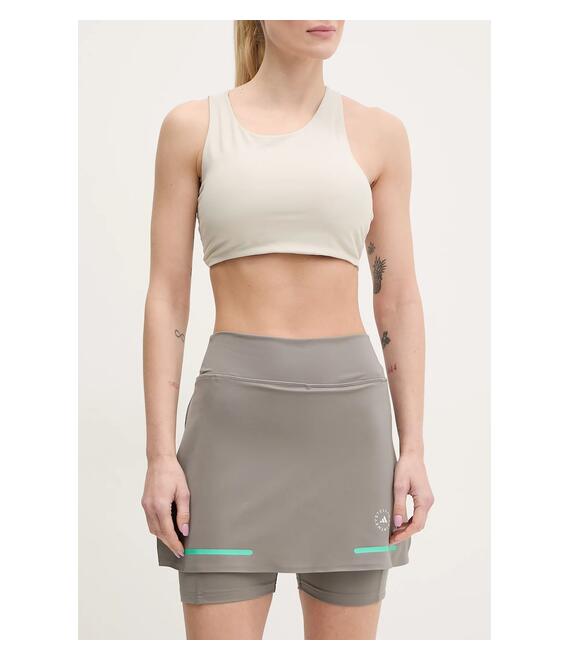 Αθλητική φούστα adidas by Stella McCartney χρώμα: γκρι, JG1005