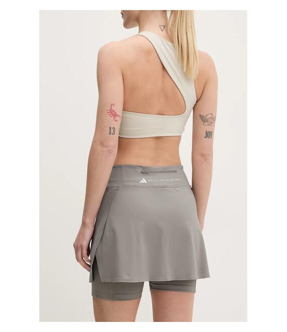 Αθλητική φούστα adidas by Stella McCartney χρώμα: γκρι, JG1005