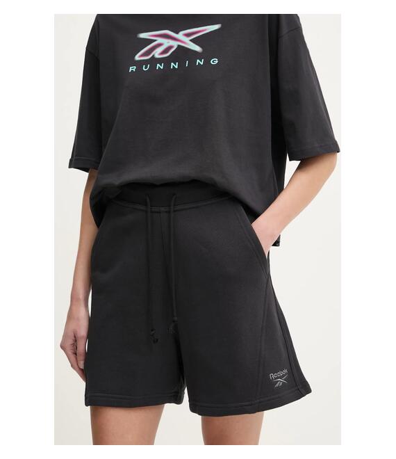 Βαμβακερό σορτσάκι Reebok Classic χρώμα: μαύρο, 100214095