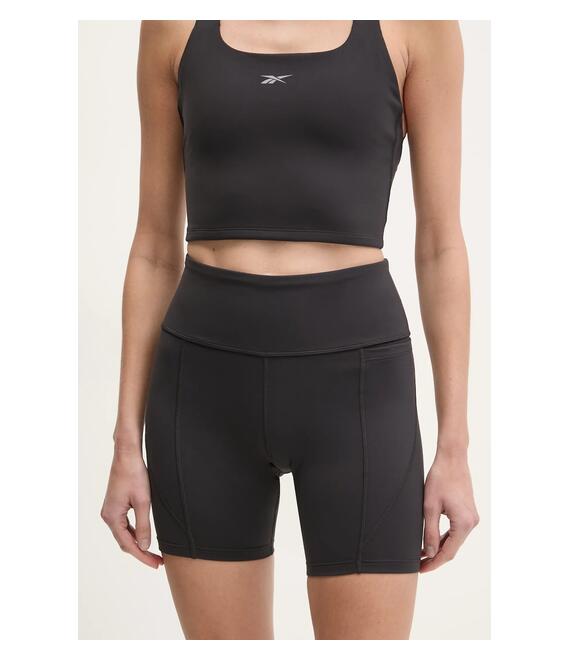 Σορτς προπόνησης Reebok LUX Collection χρώμα: μαύρο, 100214845