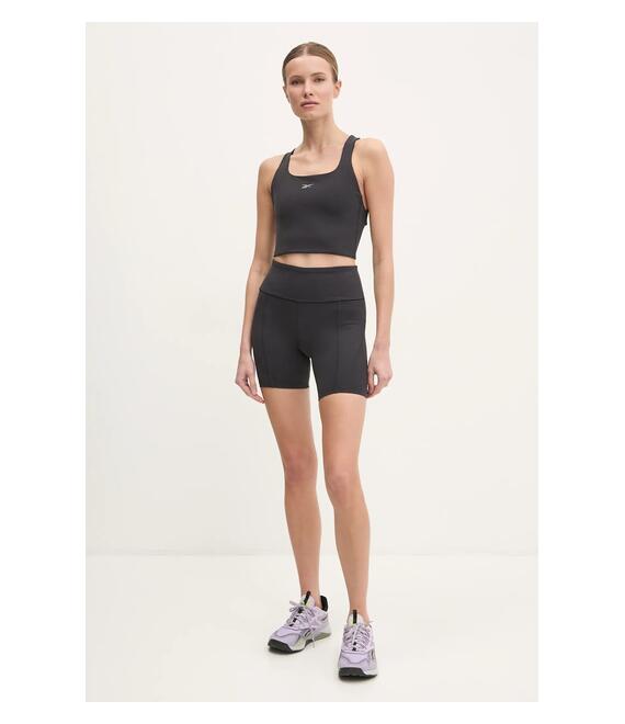 Σορτς προπόνησης Reebok LUX Collection χρώμα: μαύρο, 100214845