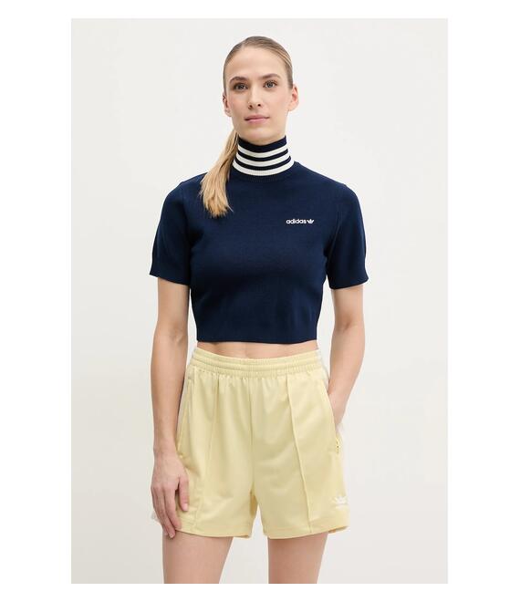 Σορτς adidas Originals Firebird χρώμα: κίτρινο, JD0820