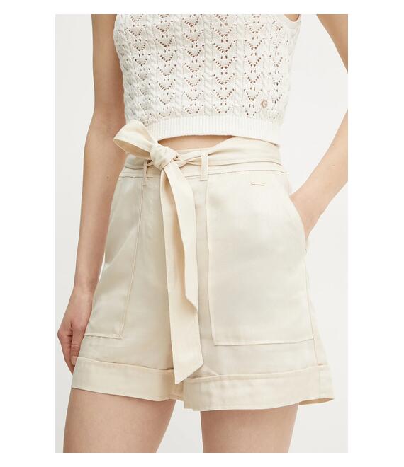 Σορτς Guess NINA χρώμα: μπεζ, W5GD1R WG4C2