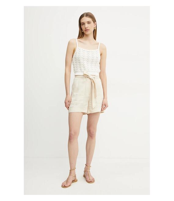 Σορτς Guess NINA χρώμα: μπεζ, W5GD1R WG4C2