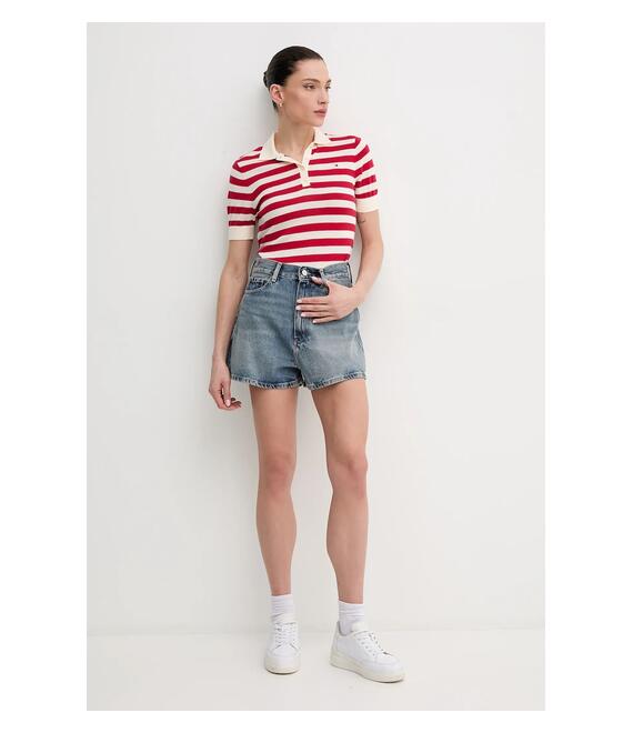 Τζιν σορτς Tommy Hilfiger χρώμα: μπλε, WW0WW44384