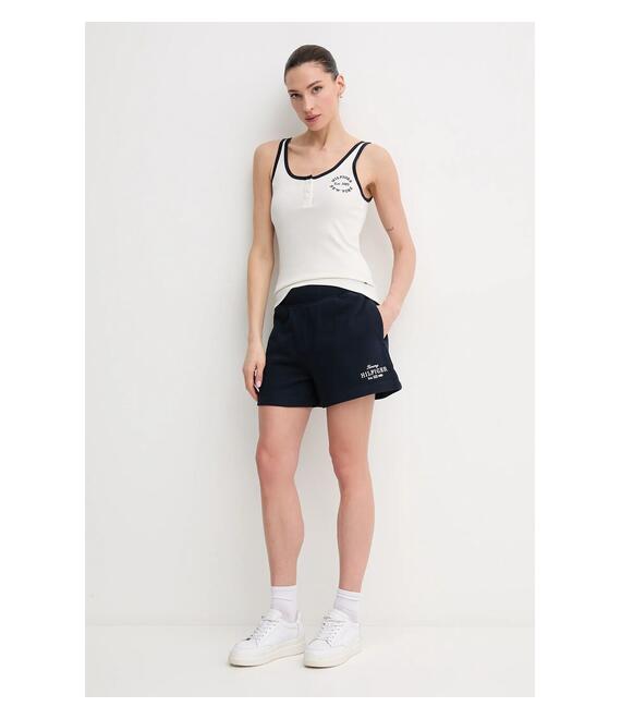 Βαμβακερό σορτσάκι Tommy Hilfiger χρώμα: ναυτικό μπλε, WW0WW45518