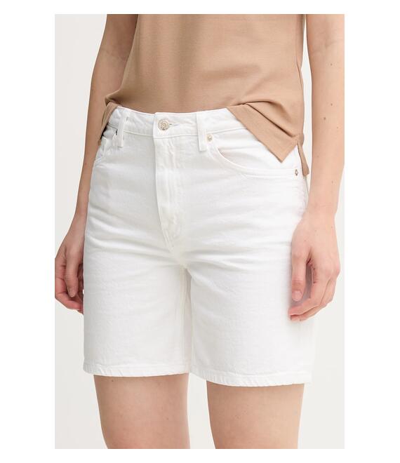 Τζιν σορτς Tommy Hilfiger χρώμα: άσπρο, WW0WW45924