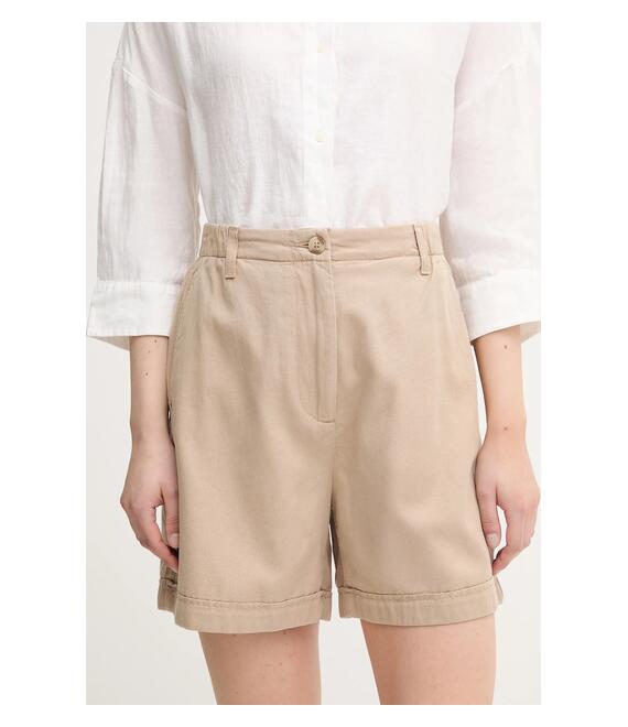 Σορτς Tommy Hilfiger χρώμα: μπεζ, WW0WW44762