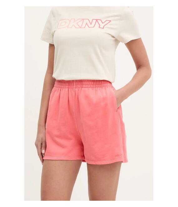 Βαμβακερό σορτσάκι Dkny χρώμα: ροζ, DP5S5243