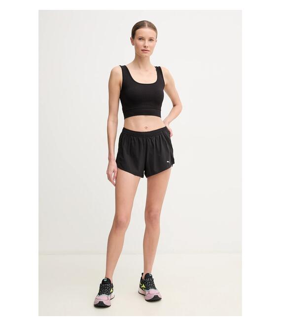 Σορτς τρεξίματος Puma Velocity χρώμα: μαύρο, 526585