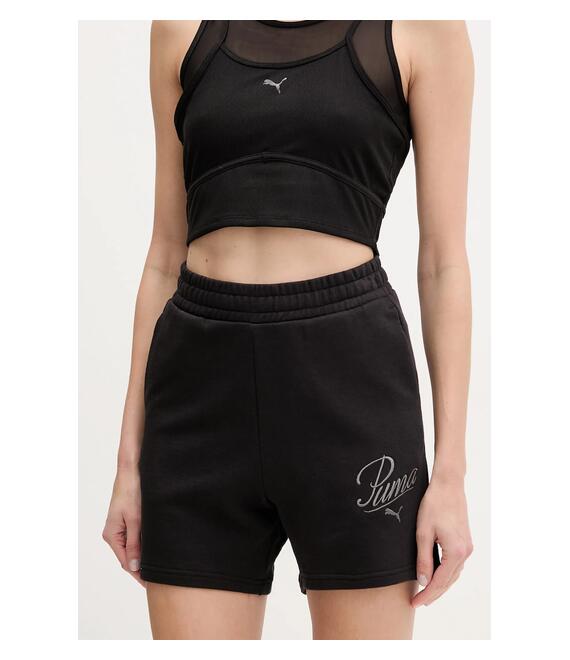 Σορτς Puma χρώμα: μαύρο, 684984