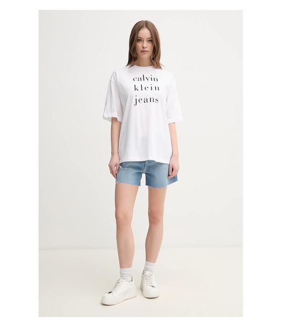 Σορτς Calvin Klein Jeans χρώμα: μπλε, J20J225159