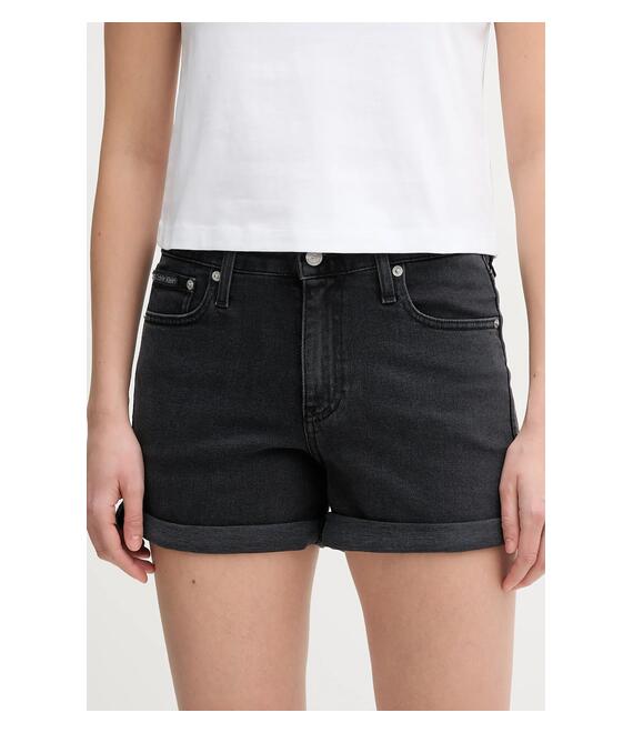 Τζιν σορτς Calvin Klein Jeans χρώμα: μαύρο, J20J225161