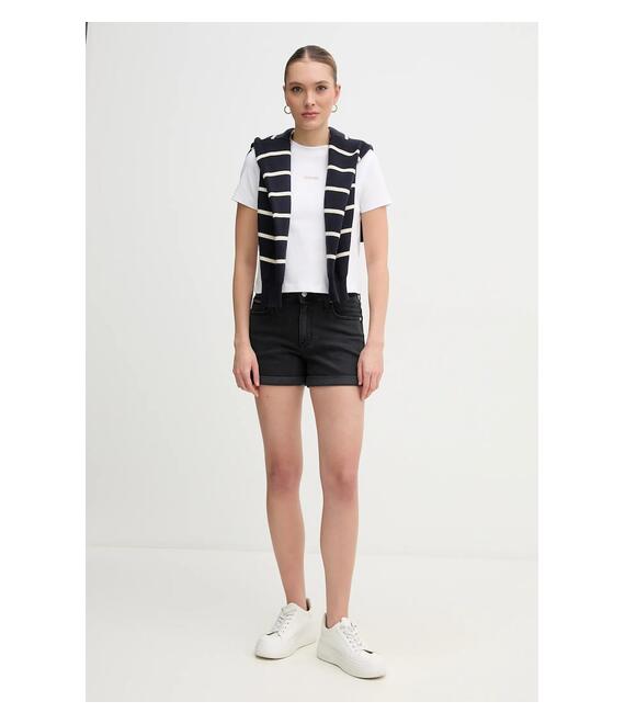 Τζιν σορτς Calvin Klein Jeans χρώμα: μαύρο, J20J225161