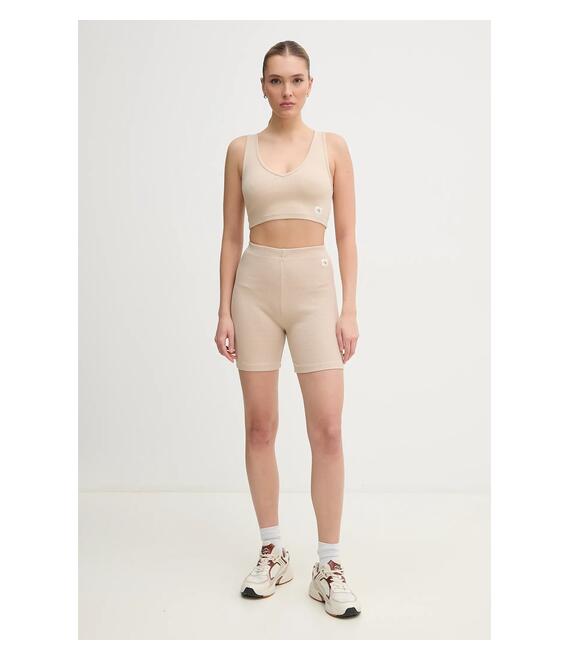 Σορτς Calvin Klein Jeans χρώμα: μπεζ, J20J225217