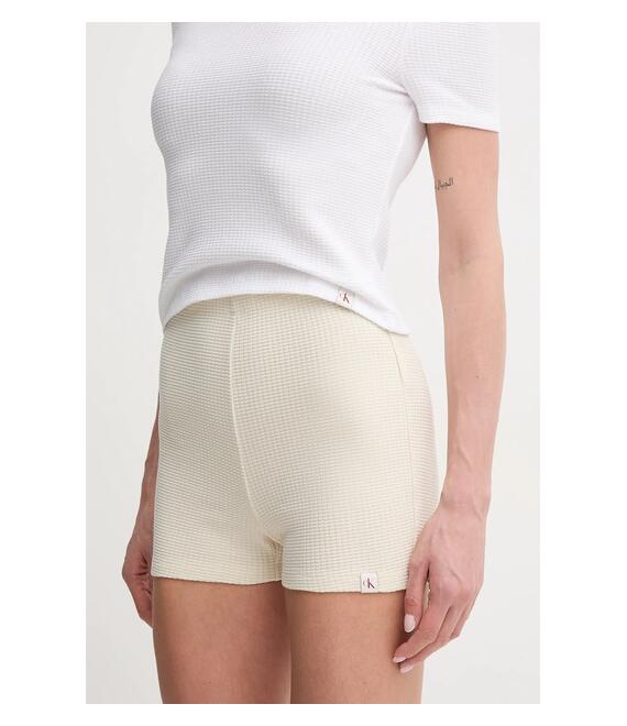 Σορτς Calvin Klein Jeans χρώμα: μπεζ, J20J225409