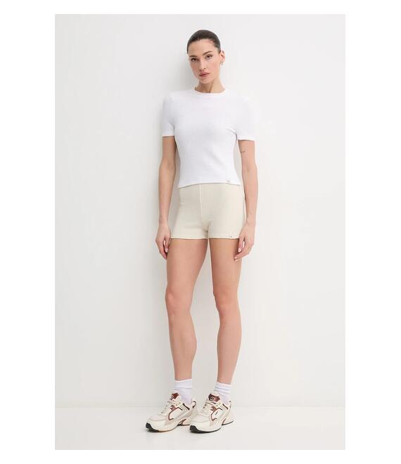 Σορτς Calvin Klein Jeans χρώμα: μπεζ, J20J225409