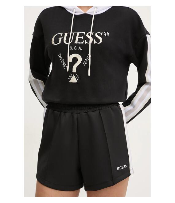 Σορτς Guess YARROW χρώμα: μαύρο, V5GD14 KCRU2