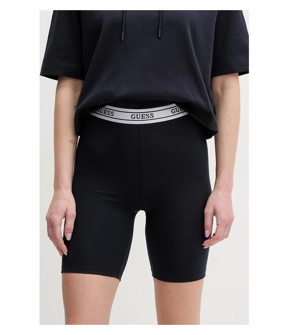 Σορτς Guess ALINE χρώμα: μπλε, V5GD18 KCSA2