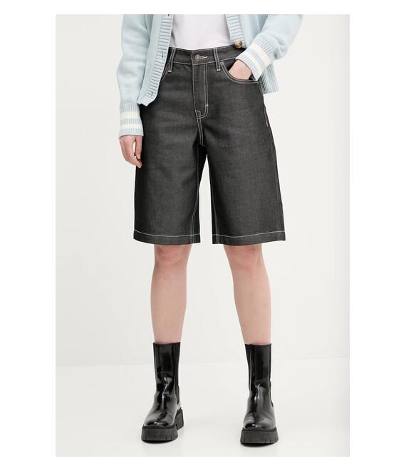 Τζιν σορτς Guess Originals χρώμα: μαύρο, M5GD52 D5L3A
