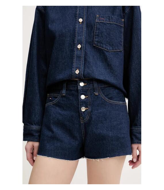 Τζιν σορτς Tommy Jeans χρώμα: ναυτικό μπλε, DW0DW20094