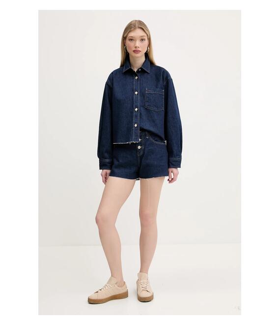 Τζιν σορτς Tommy Jeans χρώμα: ναυτικό μπλε, DW0DW20094