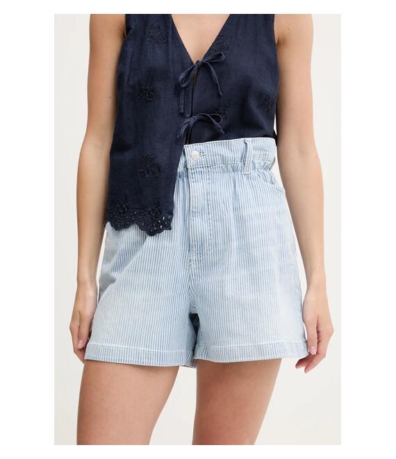 Τζιν σορτς Tommy Jeans χρώμα: μπλε, DW0DW20085